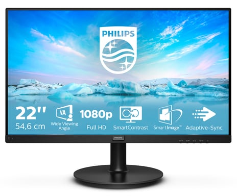 Philips 221V8A/00 Monitor 21,5 pulgadas FHD 75Hz 4ms