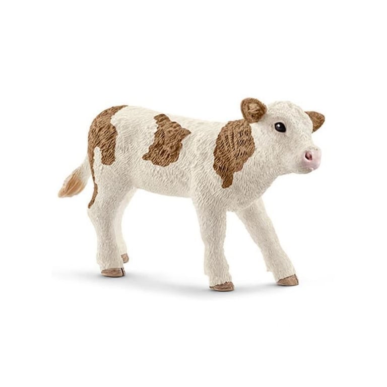 Schleich Figurine 13802 - Animal de la ferme - Veau Simmental - Neuf