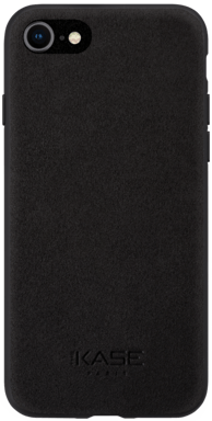 Cover in pelle scamosciata Alcantara per Apple iPhone 7/8 /SE 2020/SE 2022, nero notte