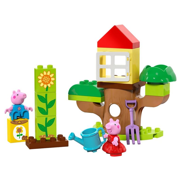 Set LEGO DUPLO Peppa Pig : Jardin et Cabane dans l'Arbre (10431) - Neuf