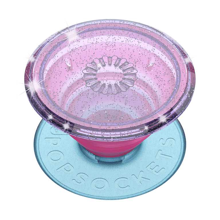 Support PopGrip Adhésif Stand et Selfie Glitter Translucide Popsockets Neuf