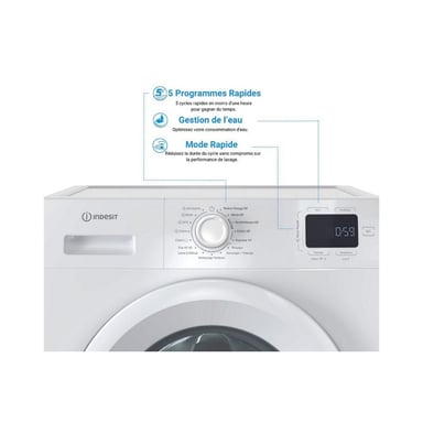 Lave linge hublot Indesit IM962MYTIMEFR