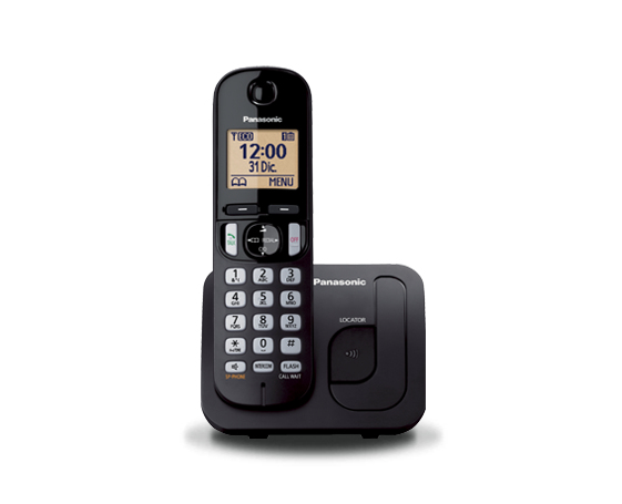 Téléphone Fixe Sans Fil Panasonic KX-TGC210 – Écran LCD, Identification de l'appelant, Répertoire 50 Numéros - vue 2