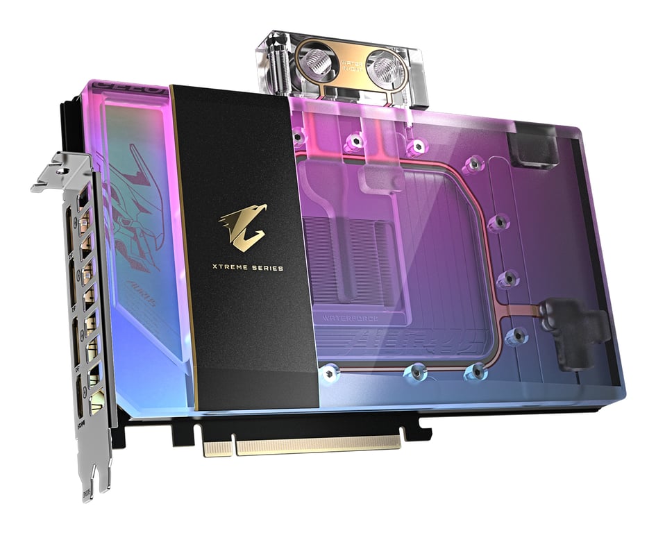 GIGABYTE AORUS GeForce RTX 5090 XTREME WATERFORCE WB 32G Carte Graphique GDDR7 512 bits PCI E 5.0 2655 MHz Fréquence du Cœur 3 x DP 2. 1 x HDMI 2.1b NVIDIA DLSS 4 GV N5090AORUSX WB 32GD Neuf - vue 3