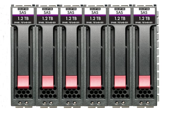 HPE MSA 14.4TB SAS 12G Enterprise 10K SFF (2.5in) M2 3yr Wty 6-pack HDD Bundle