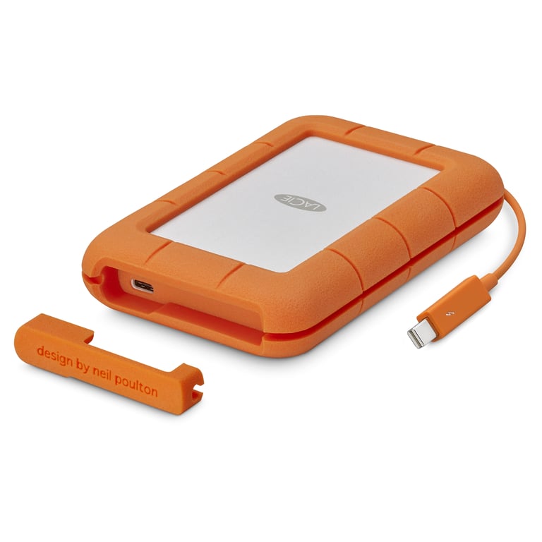 LaCie Rugged USB C 5To Disque Dur Externe Portable HDD PC Mac iPad & iPhone Data Rescue Service STFR5000800 - vue 6