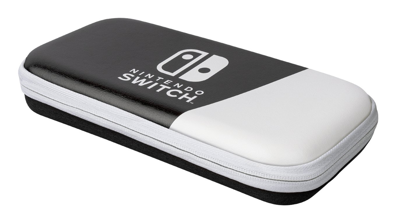 PDP Slim Deluxe: Black & White Boîtier robuste Nintendo Noir, Blanc - Neuf