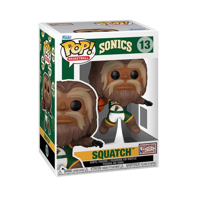 Figurine Funko Pop NBA Mascots Sonics Squatch™ - vue 3
