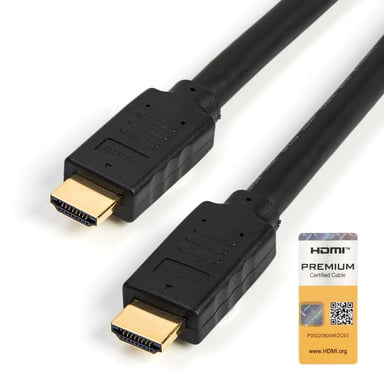 StarTech.com Cable de 7m HDMI 2.0 Certificado Premium con Ethernet - HDMI de Alta Velocidad Ultra HD de 4K a 60Hz HDR10 - para Monitores o TV UHD
