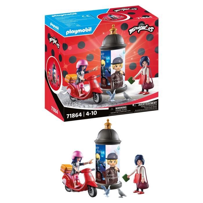 PLAYMOBIL 71864 Miraculous: Marinette à scooter & Kagami - vue 5