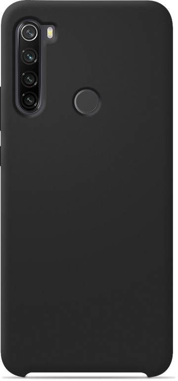 Coque silicone unie compatible Soft Touch Noir Xiaomi Redmi Note 8