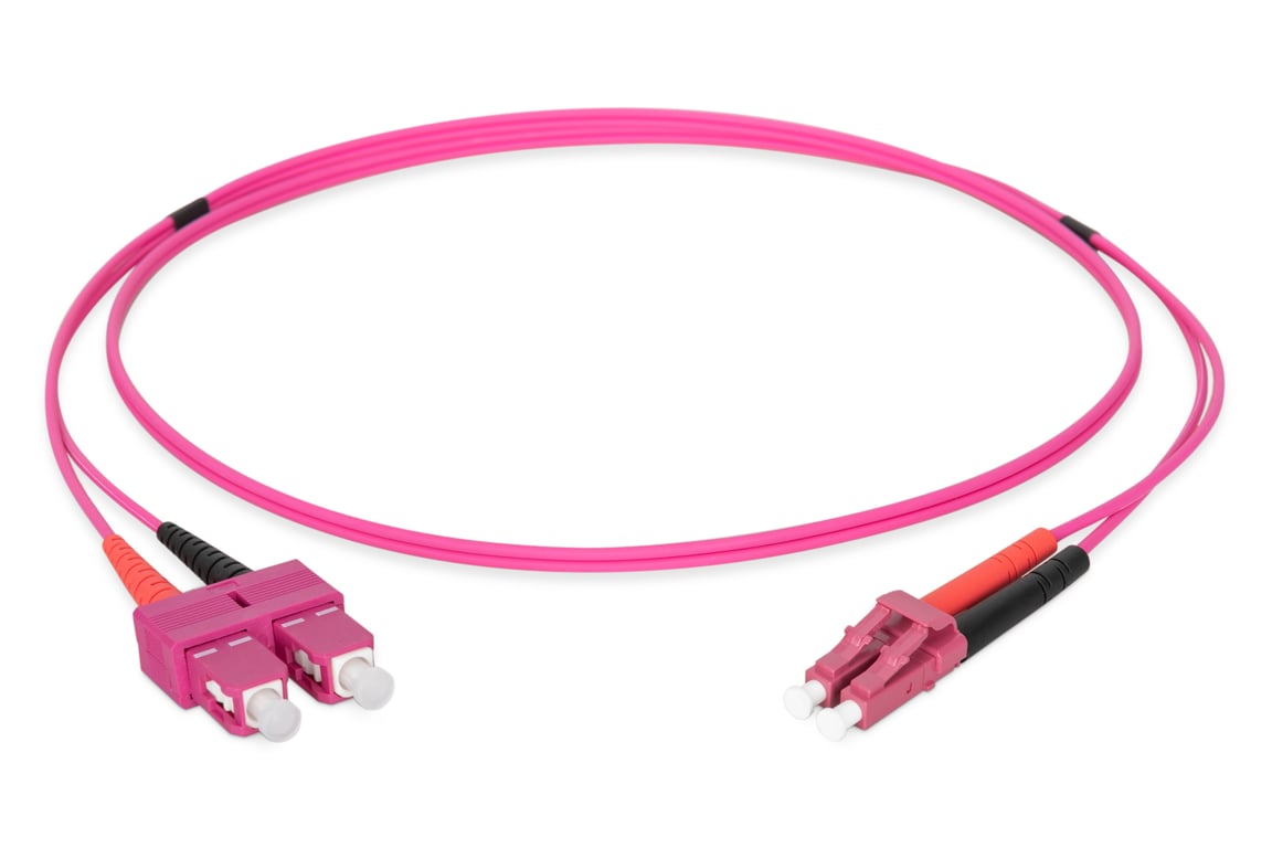 Digitus Câble de brassage multimode à fibre optique, OM4, LC / SC Violet - vue 3