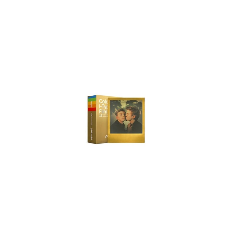 Double pack Polaroid i-Type Golden Moments – 16 photos instantanées couleur avec finition dorée lisse - Neuf
