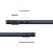 MacBook Air M5 (2026) de 13.6'', 1 TB, RAM 16 GB, GPU Apple 10, color medianoche - QWERTY ES