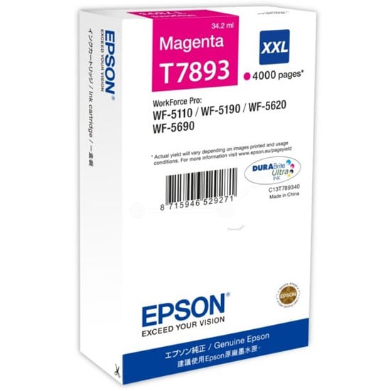 Epson Cartouche 27 Jaune T2704 - vue 2