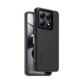 Coque arrière semi-rigide en peau pour Xiaomi 14T Noir - Garantie 2 ans