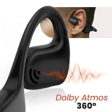 Swissten Auriculares deporte conducción ósea Bluetooth 10h Negro
