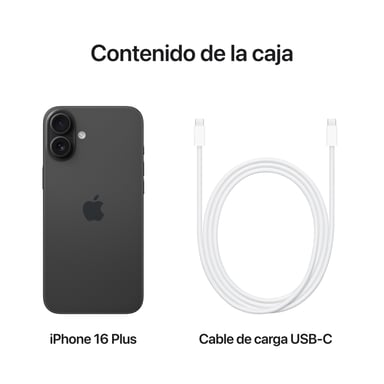 iPhone 16 Plus (5G) 128 Gb, Negro
