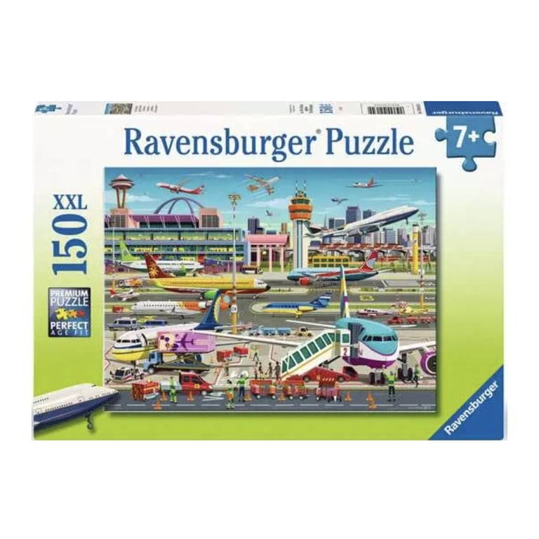 Puzzle 150 pièces : À 'aéroport Ravensburger France - vue 2