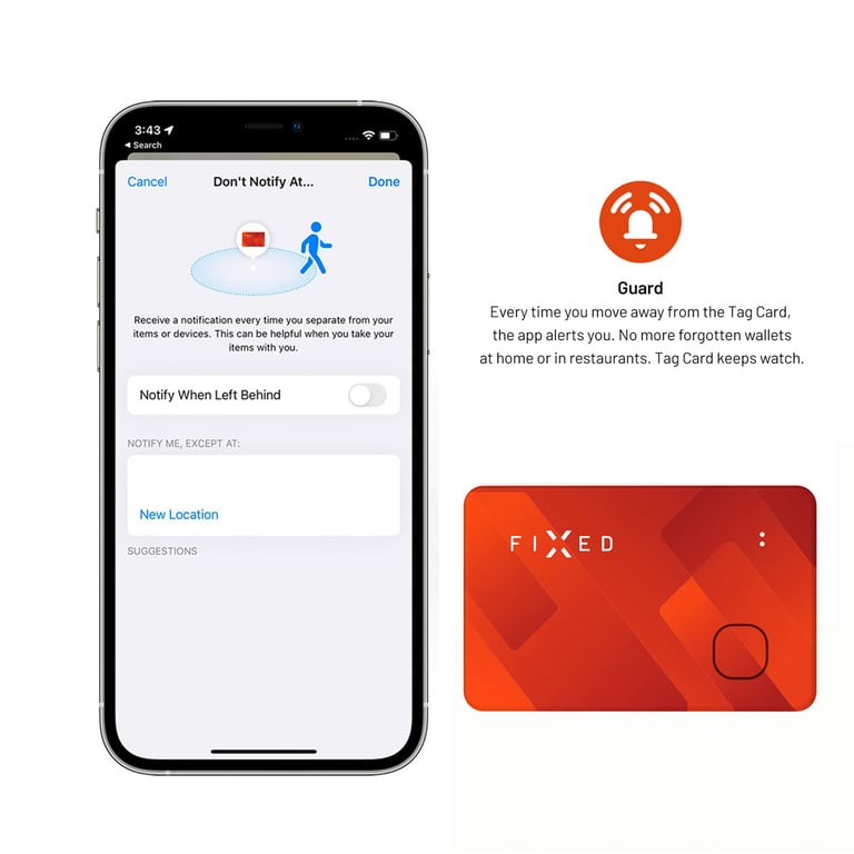 Fixed Tag Card Tracker Bluetooth pour iOS Neuf - vue 6