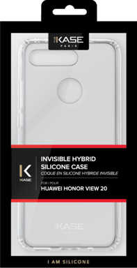 Coque hybride invisible pour Huawei Honor View 20, Transparente