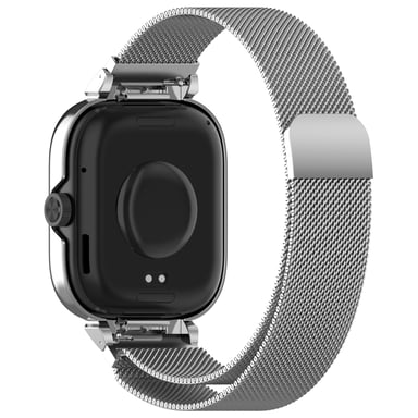 Boîtier en métal avec bracelet intégré pour Redmi Watch 4 Silver - Neuf