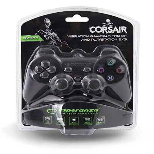 Esperanza EG106 accessoire de jeux vidéo USB 2.0 Joystick AnalogiqueNumérique PC Playstation 2 Playstation 3 - vue 2