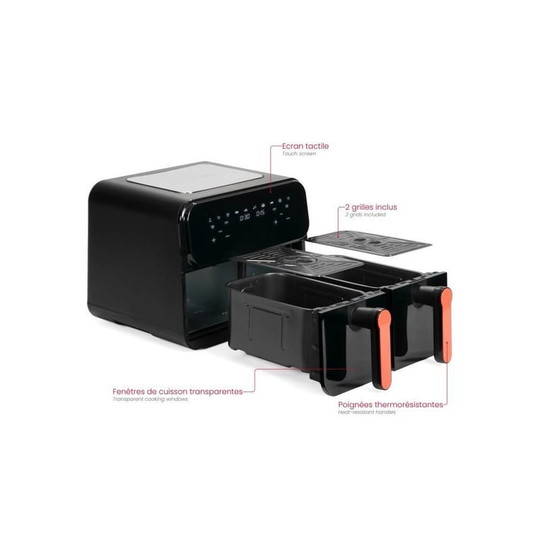 Friteuse sans huile double bacs 9 - vue 3