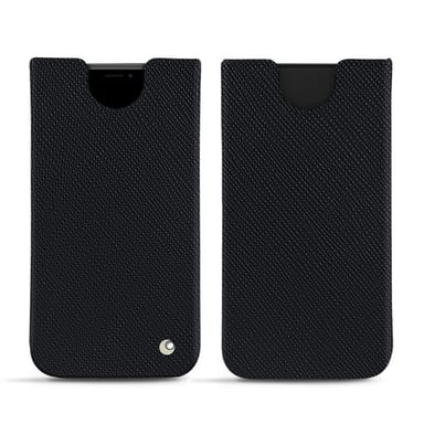 Apple iPhone Xs Max Funda de piel - Funda - Negro - Piel saffiano
