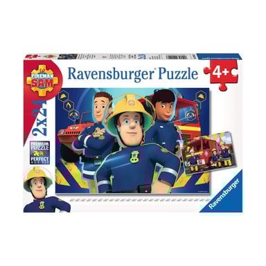 Puzzle educativo Fireman Sam - 2 puzzles de 24 piezas con carteles