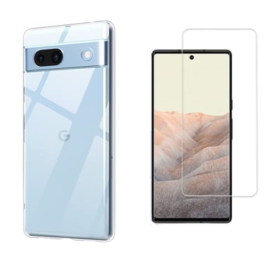 Google Pixel 7A 5G coque tpu transparente et vitre
