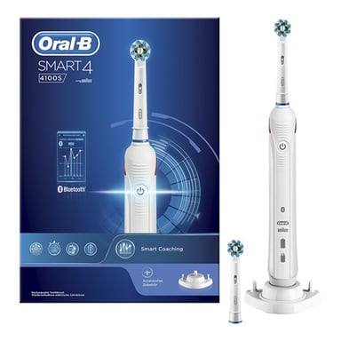 Spazzolino rotante oscillante per adulti Oral-B SmartSeries Smart 4 4100S Bianco