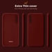 Moozy Minimalist Series Coque en silicone pour Huawei Nova 5T et Honor 20, Vin rouge – Finition mate fine et souple en TPU