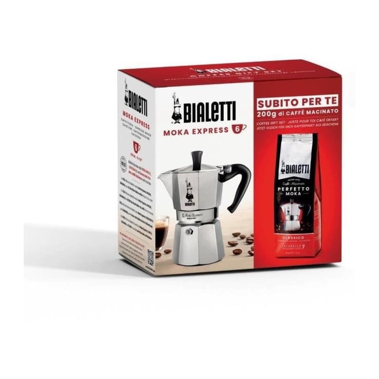 Cafetières Moka Bialetti 0003544 – 3 Tasses, Aluminium