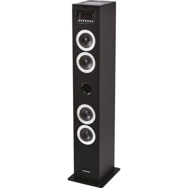 DS120CD Multimedia Speaker Tower - Lettore CD - 60W - Bluetooth, USB, Radio FM - Display LED - Nero