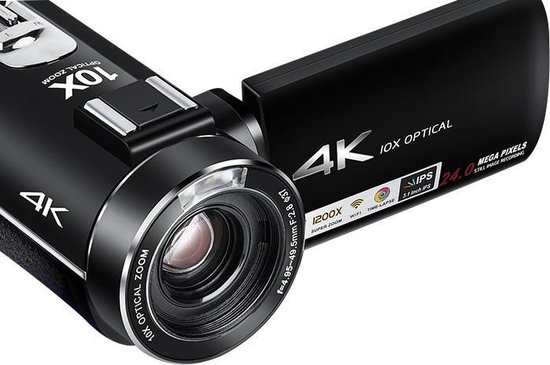 Lipa AD C7 Caméscope 4K Caméra Vidéo Numérique Caméscope Caméra Wi Fi Caméra pour Vlogs Objectif Sony CMOS Neuf - vue 4