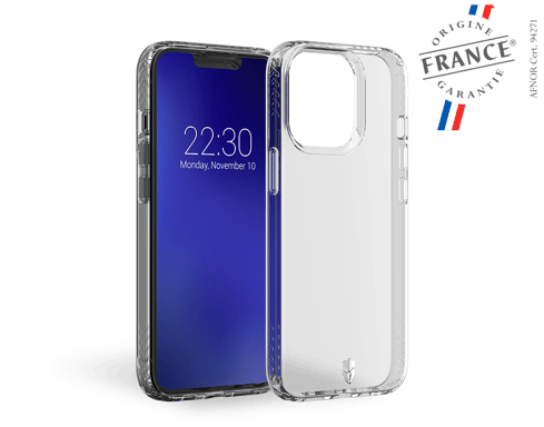 Coque Renforcée iPhone 13 Pro PULSE Garantie à vie Transparente - Origine France Garantie Force Case