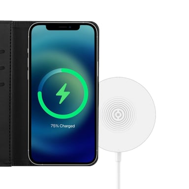 Celly Wallymag funda para teléfono móvil 15,5 cm (6.1'') Funda cartera Negro