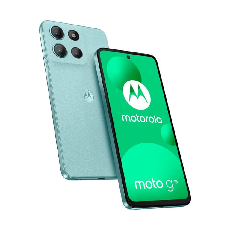 Moto G15 (4G) 128 Go, Bleu clair - Neuf