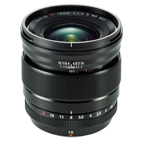 Objectif hybride Fujifilm XF 16mm f1 4 R WR - vue 4