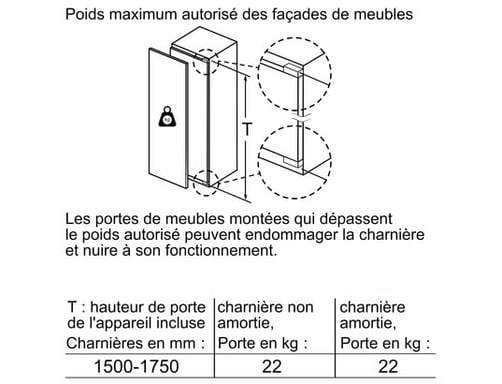 SIEMENS KI81RVFE0 Réfrigérateur 1 porte - 310 L - Froid brassé - FreshSense - Éclairage LED - Dégivrage automatique - 7 clayettes - 2 tiroirs FreshBox - Intégrable