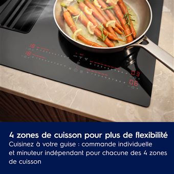 Plaque Induction Aspirante Electrolux KCC8344 – 4 Foyers, Puissance 7350 Watts - vue 4
