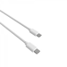 Cable USB-C a Type-C 3A - 1,5 metros - Colección POP - Blanco