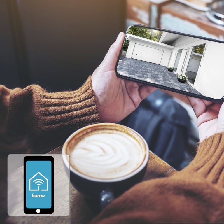 Hama 00176576 caméra de sécurité Balle forme Caméra de sécurité IP Extérieure 1920 x 1080 pixels Mur Neuf - vue 3