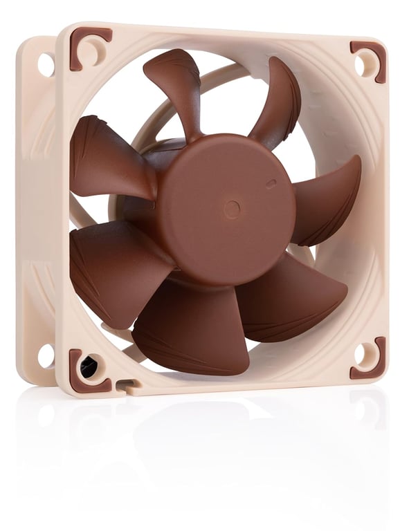 NF-A6x25 5V, Ventilateur Silencieux Haut de Gamme, 3 Broches, Version 5V (60 mm, Marron) - Neuf