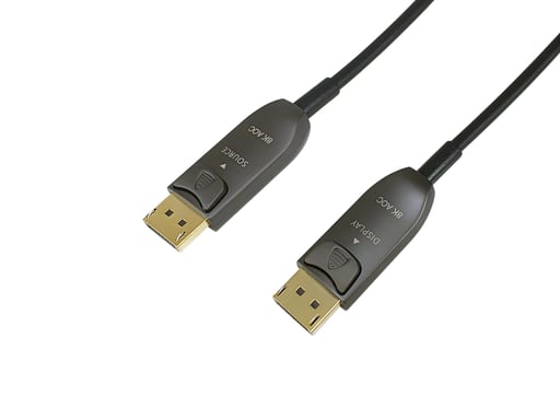 Equip 119443 Câble optique actif DisplayPort 1.4, 30m, 8K/60Hz - Neuf