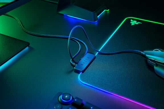 Razer Firefly V2 Alfombrilla de ratón para juegos Negro