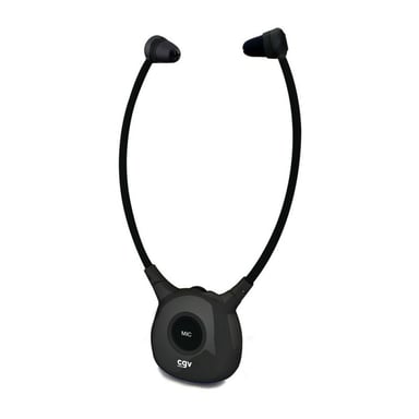 CGV Dolfin Onyx Auriculares Inalámbrico Estetofónico TV Negro
