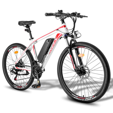 VTT électrique Fafrees 26Hailong One, batterie 36 V 13,5 Ah, 21 vitesses - Blanc