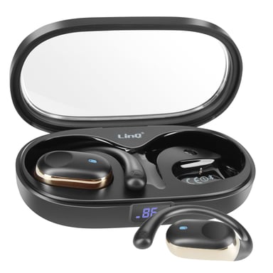 Auricolari wireless aperti con custodia di ricarica display a LED